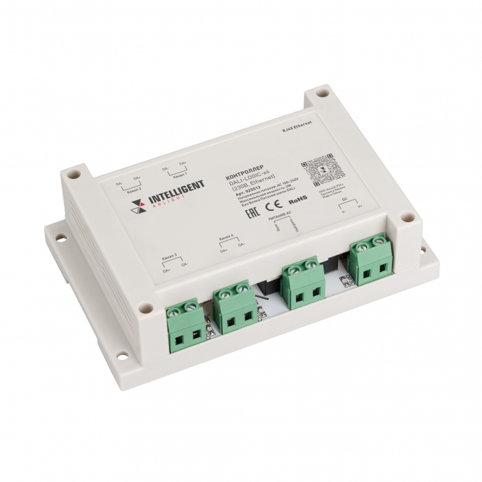 INTELLIGENT ARLIGHT Контроллер DALI-LOGIC-x4 (230B, Ethernet), Arlight, 025512, изображение 1 INTELLIGENT ARLIGHT Контроллер DALI-LOGIC-x4 (230B, Ethernet), Arlight, 025512, изображение 1