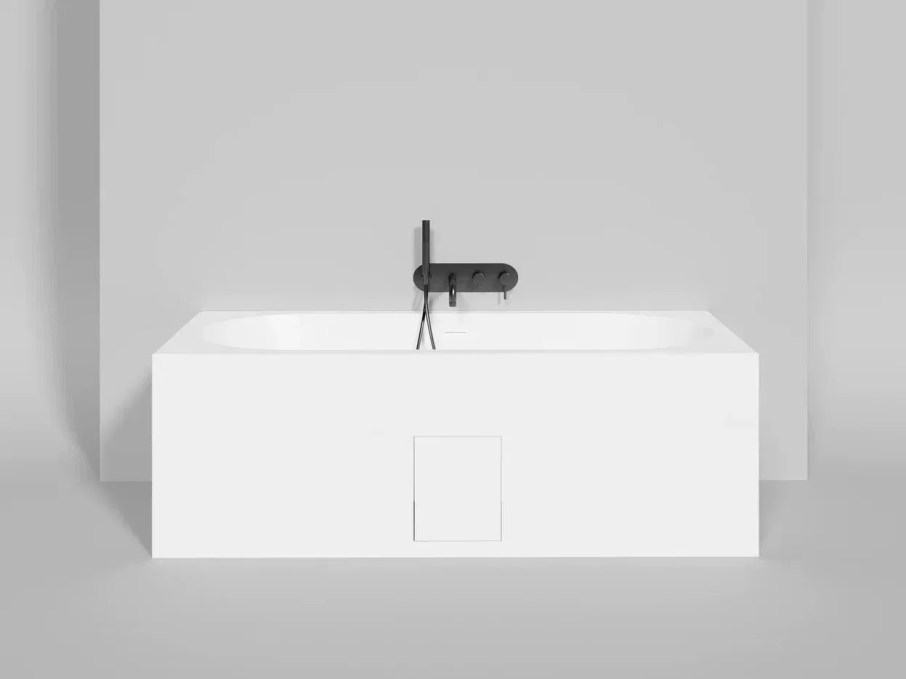 Ванна из искусственного камня Salini Ornella Axis Kit 170x75 103523M белая матовая встраиваемая