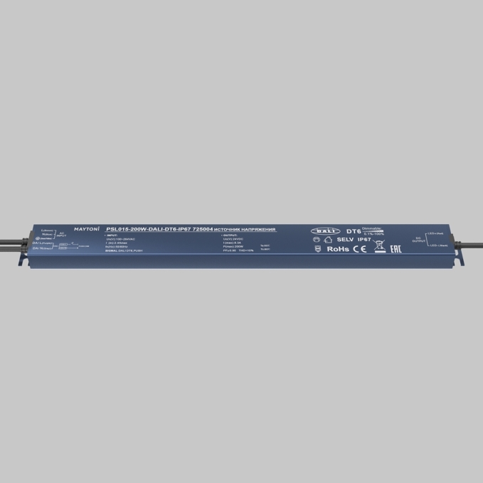 Источник напряжения 24В DALI DT6 200Вт IP 67, 725004, изображение 2 Источник напряжения 24В DALI DT6 200Вт IP 67, 725004, изображение 2