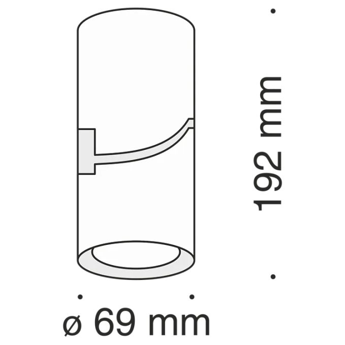 Потолочный светильник Труба / Tube 10 Вт 3000 К 24°, Maytoni, C019CW-01B Потолочный светильник Труба / Tube 10 Вт 3000 К 24°, Maytoni, C019CW-01B