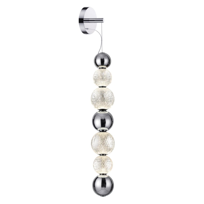 Настенный светильник LED 13W 4000K 700Лм CRYSTAL L-VISION ODL23 571 ODEON LIGHT 5007/13WL, фото на белом фоне
