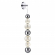 Настенный светильник LED 13W 4000K 700Лм CRYSTAL L-VISION ODL23 571 ODEON LIGHT 5007/13WL, фото на белом фоне