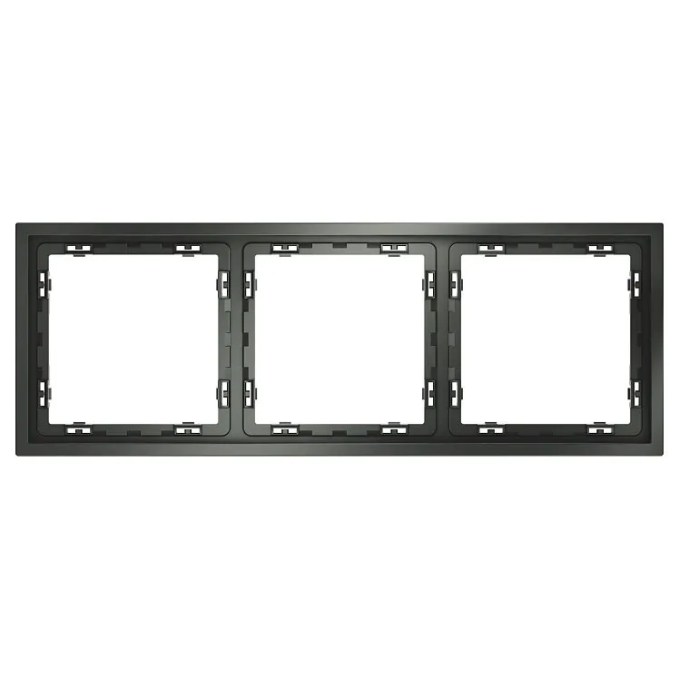 Рамка пластиковая VOLTUM S70 на 3 поста, (титан), Voltum, VLS100306 Рамка пластиковая VOLTUM S70 на 3 поста, (титан), Voltum, VLS100306