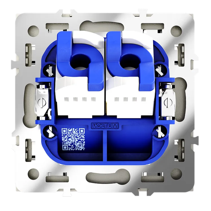 Розетка компьютерная встраиваемая VOLTUM S70 двойная RJ45+RJ45 кат.6, (шелк), Voltum, VLS060204 Розетка компьютерная встраиваемая VOLTUM S70 двойная RJ45+RJ45 кат.6, (шелк), Voltum, VLS060204