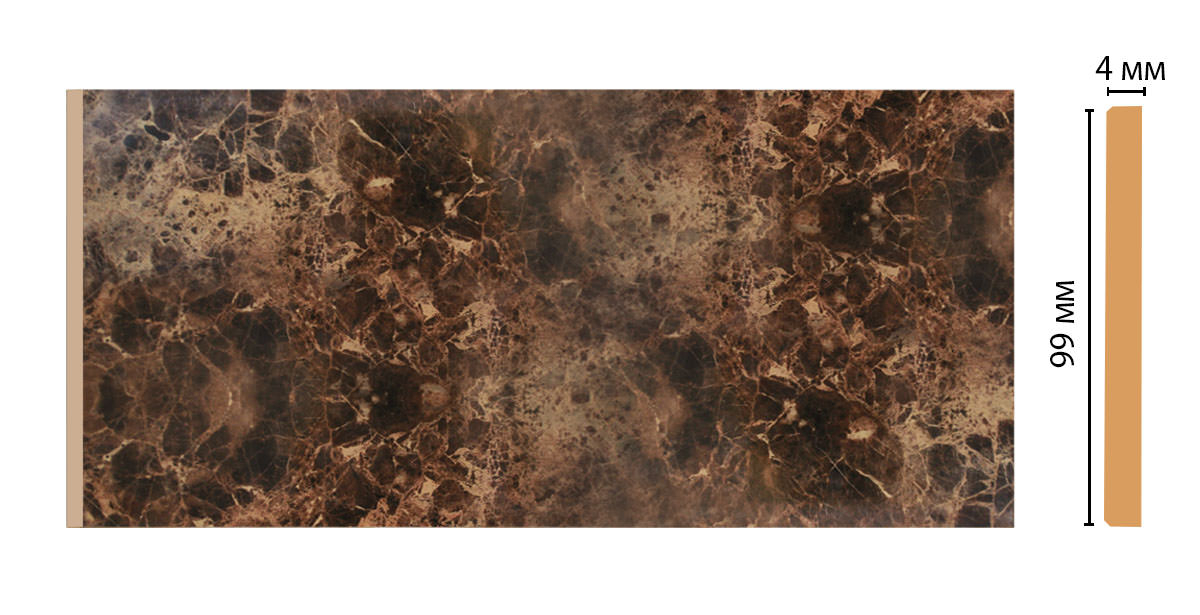 Декоративная панель Decomaster U10-713, 99x4x2400 мм