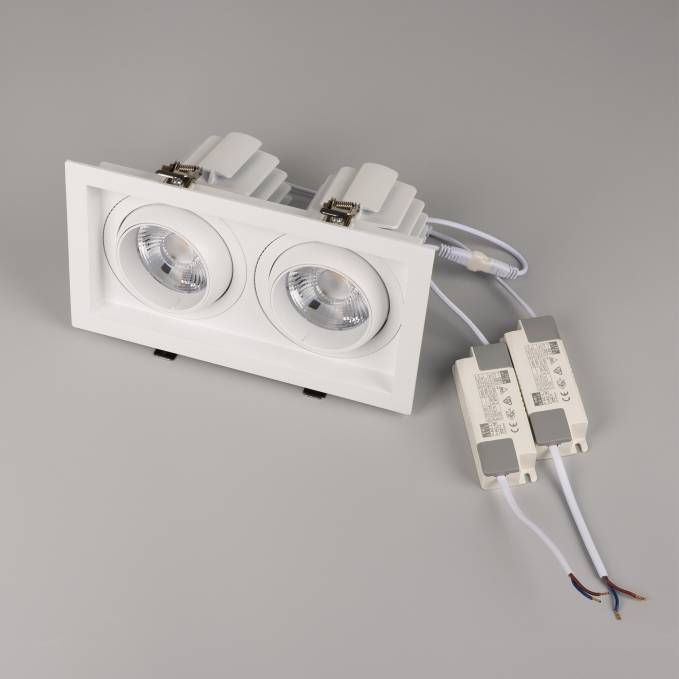 Светильник MS-VORTEX-BUILT-S250x140-2x30W Day4000 (WH-WH, 17 deg, 230V), Arlight, 057765, изображение 2 Светильник MS-VORTEX-BUILT-S250x140-2x30W Day4000 (WH-WH, 17 deg, 230V), Arlight, 057765, изображение 2