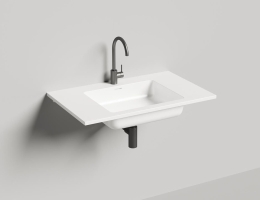 Подвесная раковина Salini Onda Plus 1402201MF 80 см белая матовая Подвесная раковина Salini Onda Plus 1402201MF 80 см белая матовая