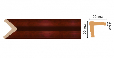 Угол Decomaster 116S-52 ДМ, 22x22x2400 мм Угол Decomaster 116S-52 ДМ, 22x22x2400 мм