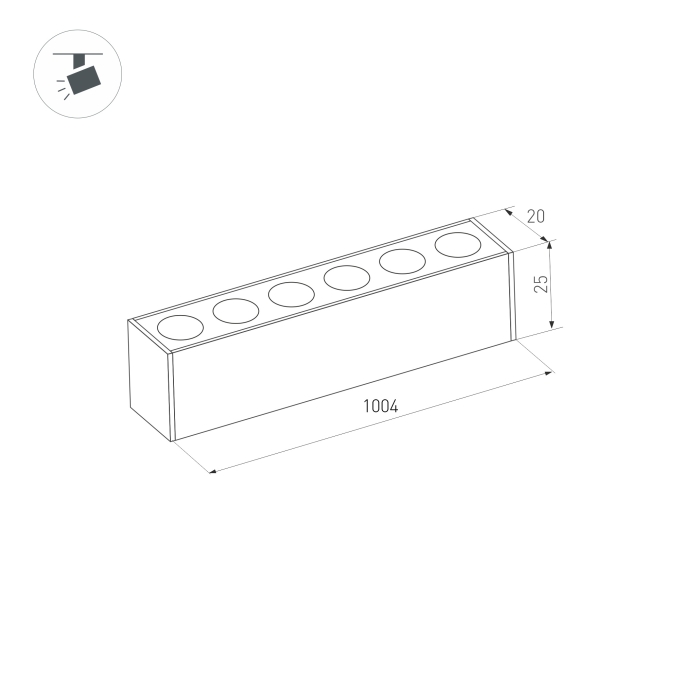 Светильник MAG-DOTS-25-L1000-30W Day4000 (BK, 30 deg, 24V), Arlight, 034208, изображение 2 Светильник MAG-DOTS-25-L1000-30W Day4000 (BK, 30 deg, 24V), Arlight, 034208, изображение 2