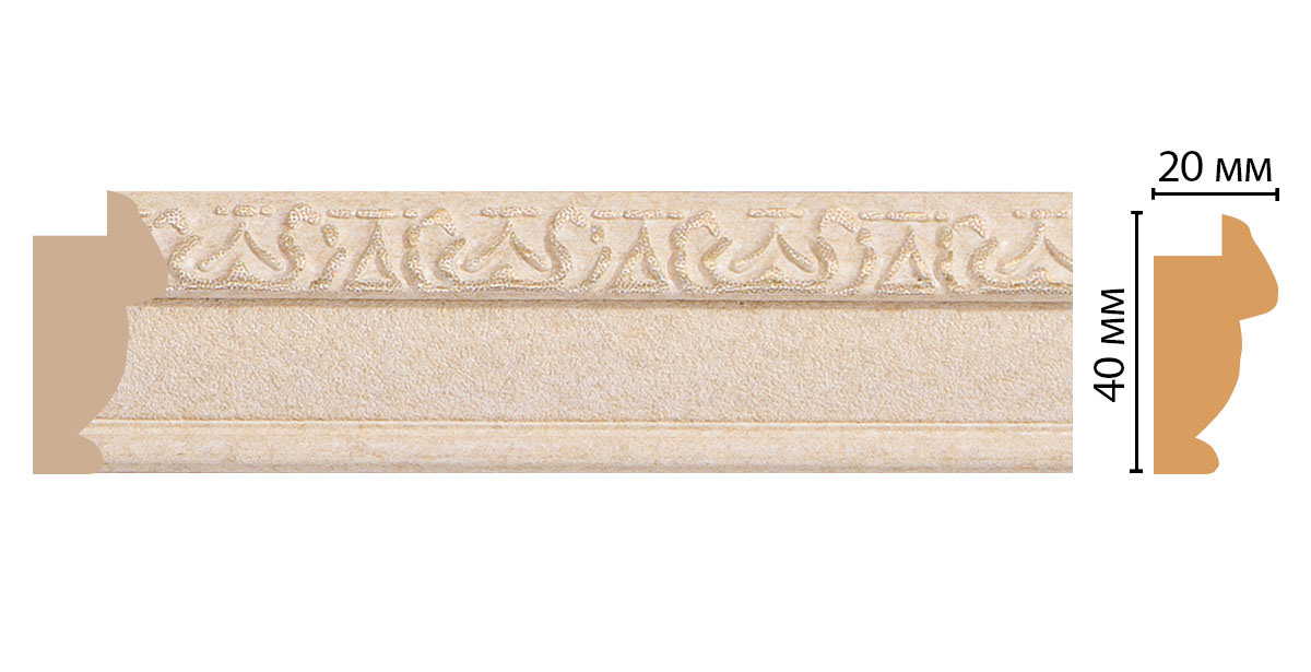 Багет Decomaster 807-18D, 40x20x2900 мм Багет Decomaster 807-18D, 40x20x2900 мм