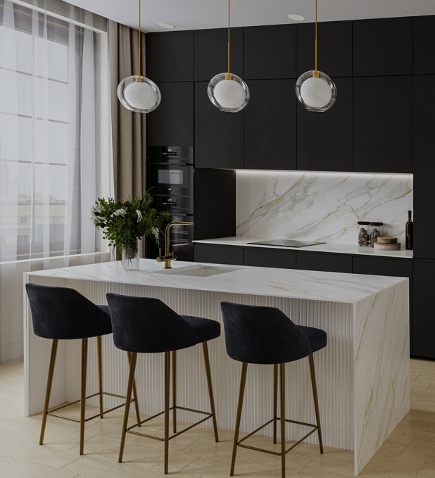 Керамический слэб StaroSlabs Matt Calacata Gold Honed 160x320 Керамический слэб StaroSlabs Matt Calacata Gold Honed 160x320