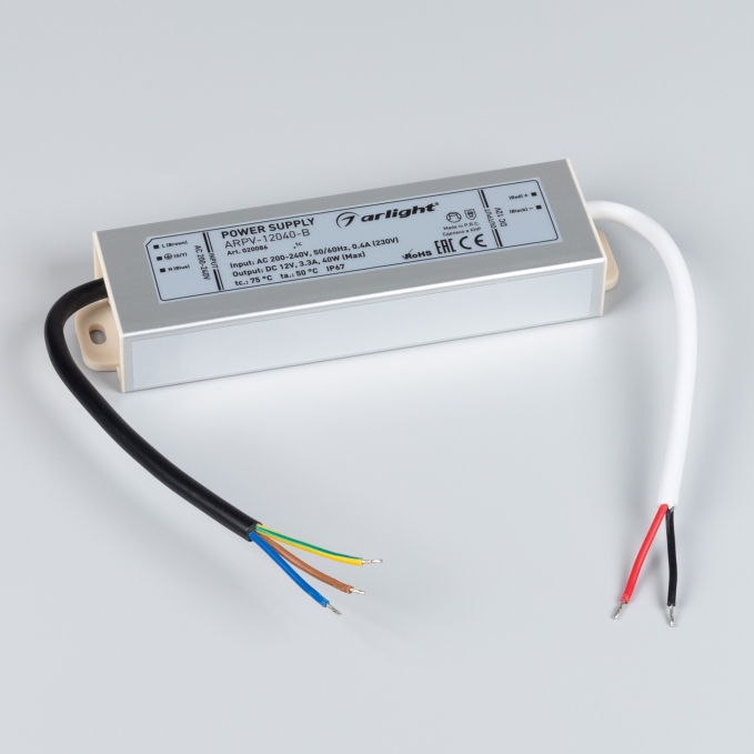 Блок питания ARPV-12040-B (12V, 3.3A, 40W), Arlight, 020086, изображение 2