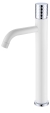 Смеситель для раковины Boheme Stick 122-WCR белый матовый