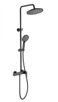 Душевая стойка со смесителем Wonzon & Woghand WW-B3517-MB черная матовая Душевая стойка со смесителем Wonzon & Woghand WW-B3517-MB черная матовая
