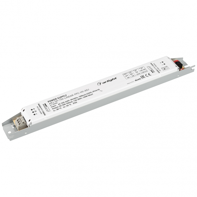 Блок питания ARJ-SP-150-LINEAR-PFC-HV-ADJ (150W, 500-700mA), Arlight, 032902, изображение 1 Блок питания ARJ-SP-150-LINEAR-PFC-HV-ADJ (150W, 500-700mA), Arlight, 032902, изображение 1