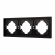 Рамка пластиковая FRM-TENDO-PL-3-BK, Arlight, 053844, изображение 1