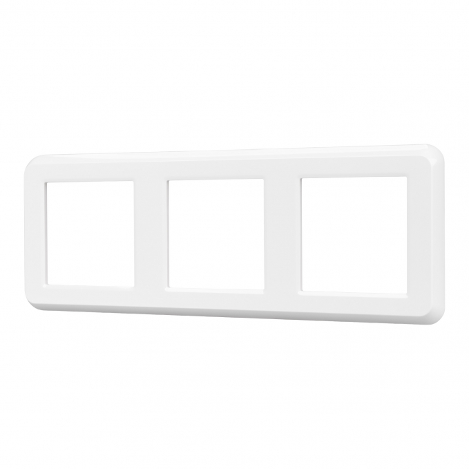 Рамка пластиковая FRM-VERSA-PL-3-WH, Arlight, 043782, изображение 1 Рамка пластиковая FRM-VERSA-PL-3-WH, Arlight, 043782, изображение 1