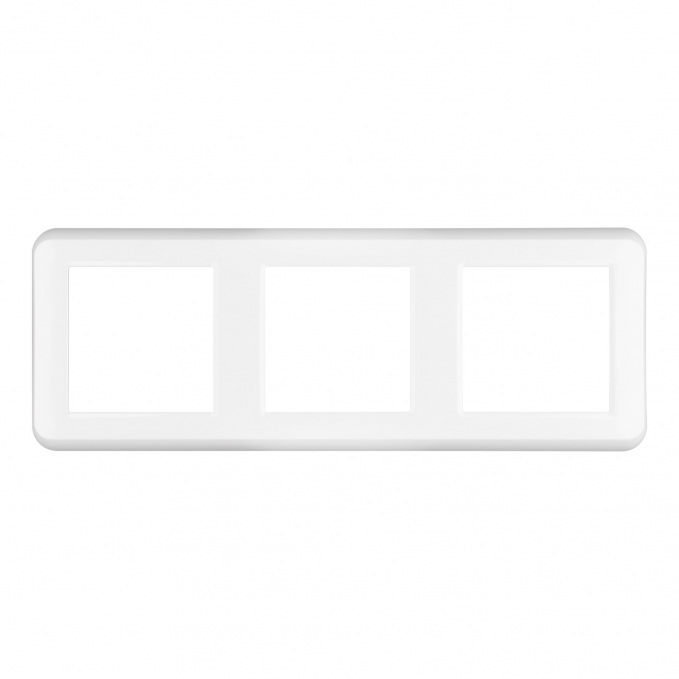 Рамка пластиковая FRM-VERSA-PL-3-WH, Arlight, 043782, изображение 2 Рамка пластиковая FRM-VERSA-PL-3-WH, Arlight, 043782, изображение 2