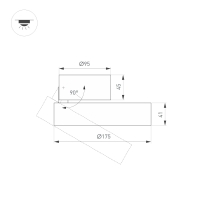 Светильник SP-RONDO-FLAP-R175-16W Warm3000 (BK, 110 deg), Arlight, 028164 Светильник SP-RONDO-FLAP-R175-16W Warm3000 (BK, 110 deg), Arlight, 028164
