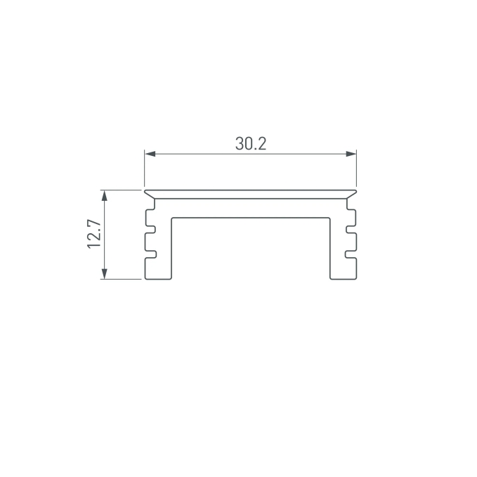 Экран LINE-3535-BENT-SIDE-2M OPAL, Arlight, 055987, изображение 2 Экран LINE-3535-BENT-SIDE-2M OPAL, Arlight, 055987, изображение 2