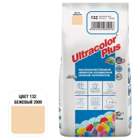 Затирка цементная Mapei Ultracolor Plus №132 Бежевый 2000, 2 кг