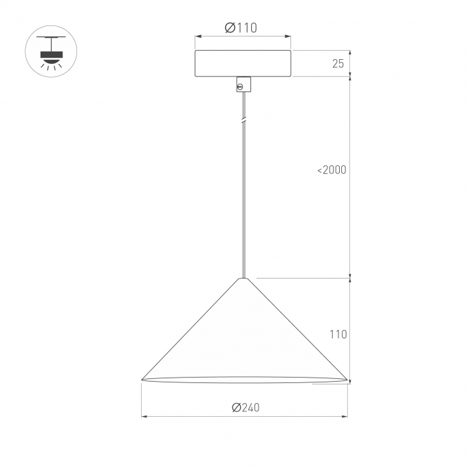 Светильник SP-MAKOTO-R240-10W Warm3000 (WH, 36 deg, 230V, TRIAC), Arlight, 057211, изображение 5 Светильник SP-MAKOTO-R240-10W Warm3000 (WH, 36 deg, 230V, TRIAC), Arlight, 057211, изображение 5