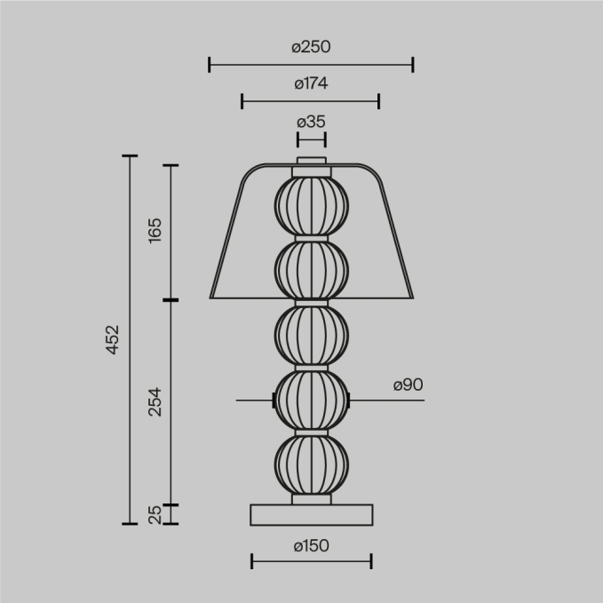 Настольный светильник Амулет / Amulet 3000К 10Вт, MOD555TL-L8G3K, изображение 4 Настольный светильник Амулет / Amulet 3000К 10Вт, MOD555TL-L8G3K, изображение 4
