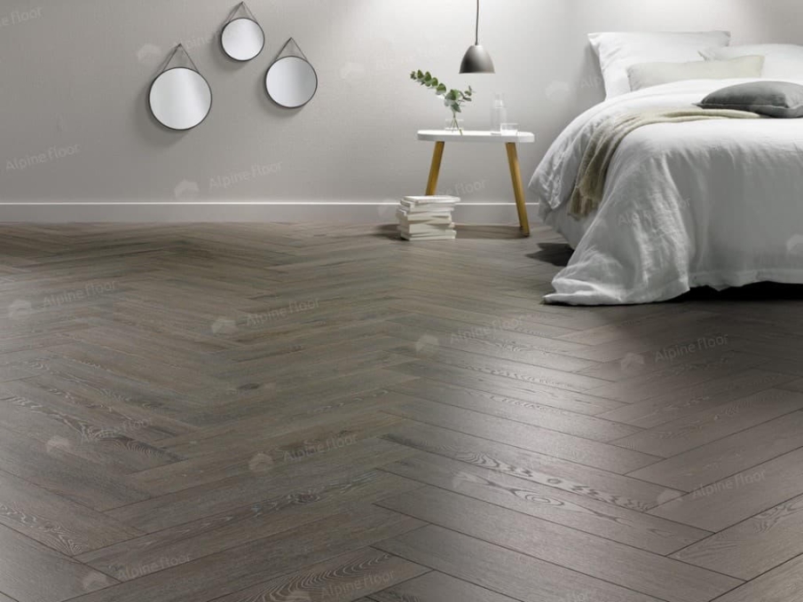 Ламинат Homflor by Alpine Floor Herringbone 8 BR Volcano, 542 Ламинат Homflor by Alpine Floor Herringbone 8 BR Volcano, 542