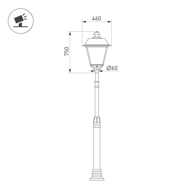 Светильник OXOR-GRADUA-LUZ-O-460x750-50W Day4000 (BK, 120 deg, 230V) IP65, Arlight, 052444, изображение 2 Светильник OXOR-GRADUA-LUZ-O-460x750-50W Day4000 (BK, 120 deg, 230V) IP65, Arlight, 052444, изображение 2