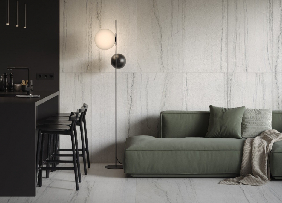 Керамогранит Kerranova Beloe Ozero White 60x120, K-2071/MR/600x1200x10 Керамогранит Kerranova Beloe Ozero White 60x120, K-2071/MR/600x1200x10