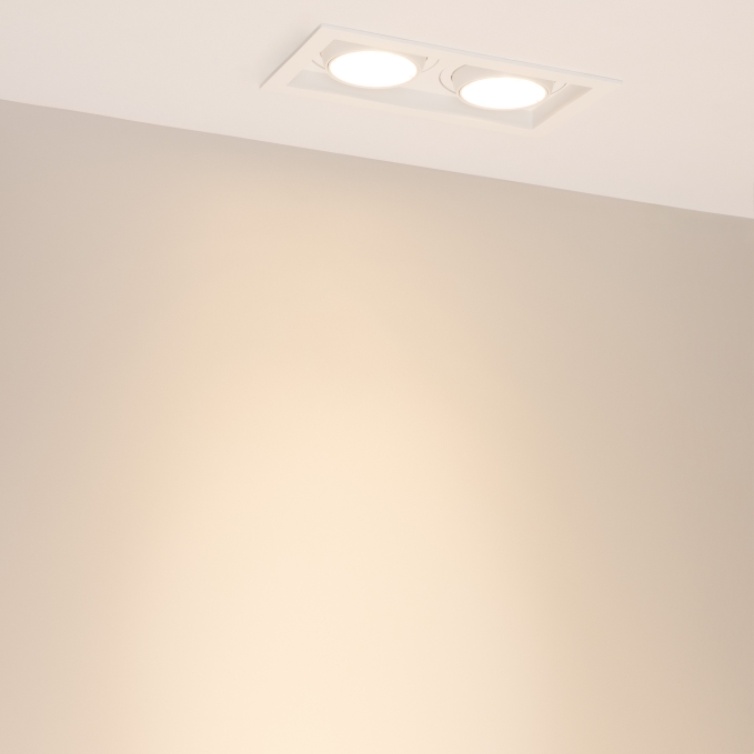 Светильник MS-VORTEX-BUILT-S210x117-2x20W Warm3000 (WH-WH, 20 deg, 230V), Arlight, 057762, изображение 3 Светильник MS-VORTEX-BUILT-S210x117-2x20W Warm3000 (WH-WH, 20 deg, 230V), Arlight, 057762, изображение 3