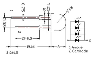 Светодиод ARL-10080UYC4-80, Arlight, 010794, изображение 3 Светодиод ARL-10080UYC4-80, Arlight, 010794, изображение 3