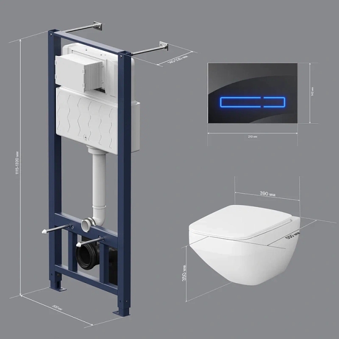 Унитаз AM.PM Inspire 2.0 IS450A38.50A1700 Унитаз AM.PM Inspire 2.0 IS450A38.50A1700