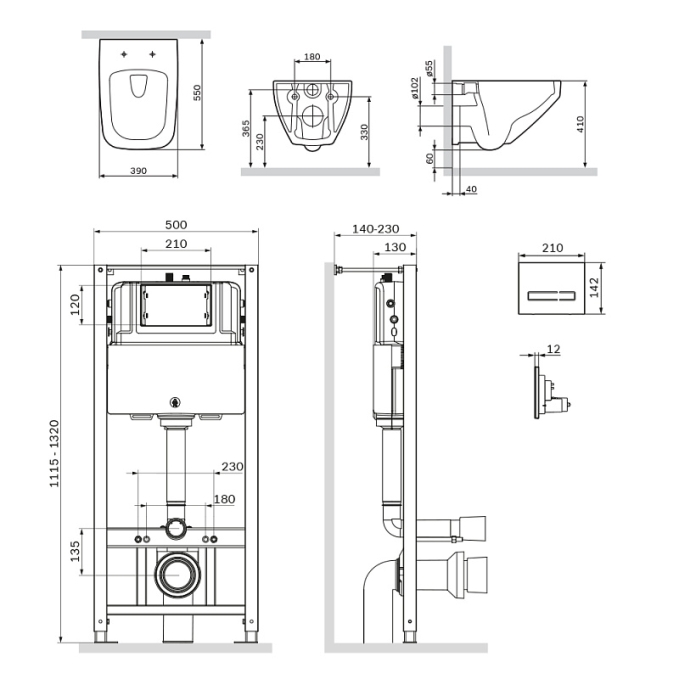 Унитаз AM.PM Inspire 2.0 IS450A38.50A1700 Унитаз AM.PM Inspire 2.0 IS450A38.50A1700