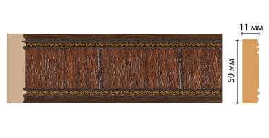 Молдинг Decomaster 156-2 ДМ, 51x11x240 0 мм