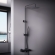 Душевая система Damixa Scandinavian Pure 936800300 стойка с тропическим душем, термостатом, смесителем, черная матовая Душевая система Damixa Scandinavian Pure 936800300 стойка с тропическим душем, термостатом, смесителем, черная матовая