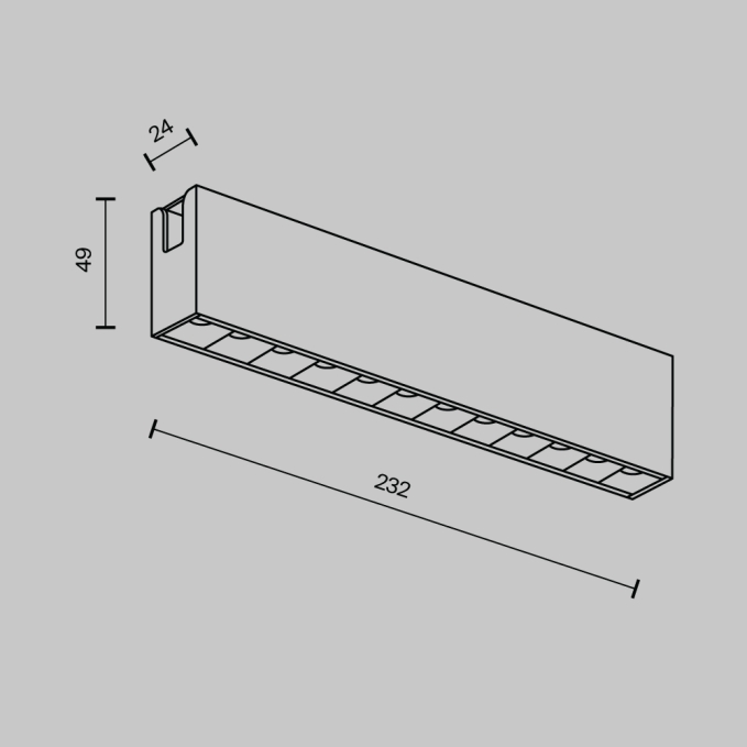 Трековый светильник Точки / Points Flarity 3000K 12Вт 40°, TR150-1-12W3K-M-PT, изображение 7 Трековый светильник Точки / Points Flarity 3000K 12Вт 40°, TR150-1-12W3K-M-PT, изображение 7
