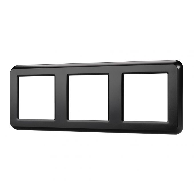 Рамка пластиковая FRM-VERSA-PL-3-BK, Arlight, 043784, изображение 1 Рамка пластиковая FRM-VERSA-PL-3-BK, Arlight, 043784, изображение 1