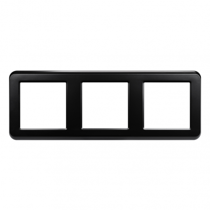 Рамка пластиковая FRM-VERSA-PL-3-BK, Arlight, 043784, изображение 3 Рамка пластиковая FRM-VERSA-PL-3-BK, Arlight, 043784, изображение 3