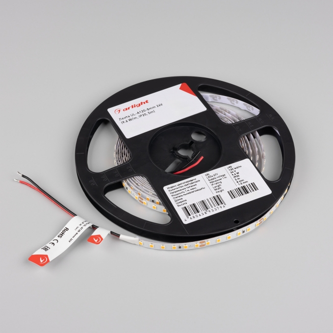 Светодиодная лента UL-A120-8mm 24V Warm1900 (9.6 W/m, IP20, 5m), Arlight, 056725, изображение 2 Светодиодная лента UL-A120-8mm 24V Warm1900 (9.6 W/m, IP20, 5m), Arlight, 056725, изображение 2