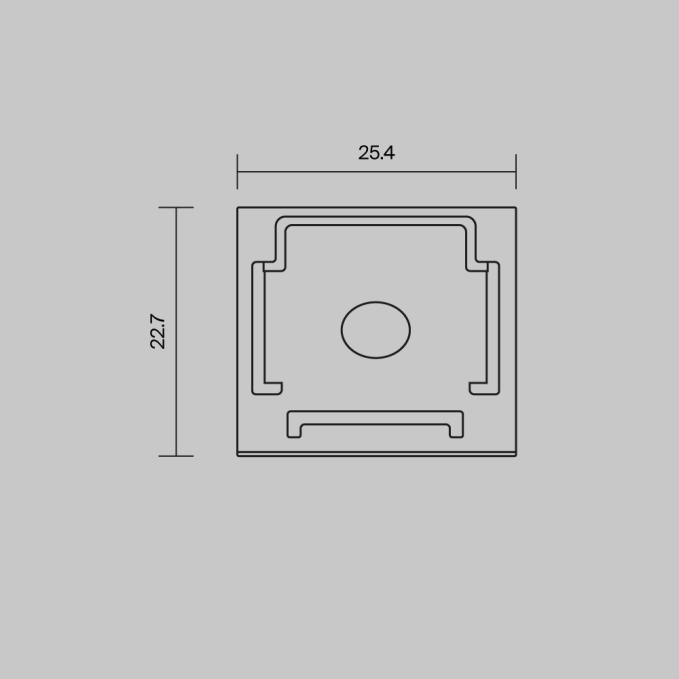 Комплект заглушек (для профиля 25x22) 2 шт., ALM-2522-B-EC 642066, 642066, изображение 5 Комплект заглушек (для профиля 25x22) 2 шт., ALM-2522-B-EC 642066, 642066, изображение 5
