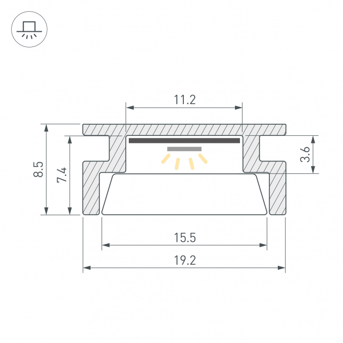 Профиль HR-3000 ANOD, Arlight, 044794, изображение 4 Профиль HR-3000 ANOD, Arlight, 044794, изображение 4