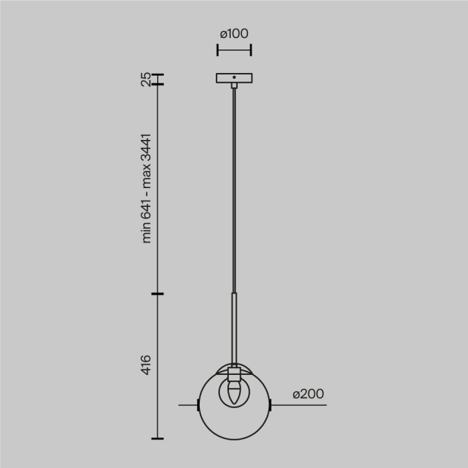Подвесной светильник Базовая форма / Basic form G9х1, MOD521PL-01G3, изображение 4 Подвесной светильник Базовая форма / Basic form G9х1, MOD521PL-01G3, изображение 4
