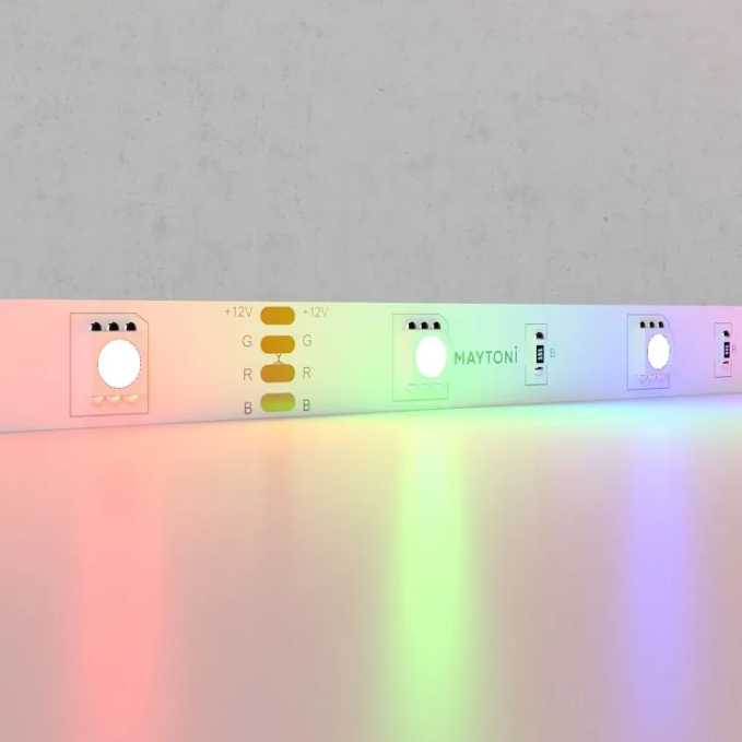 Светодиодная лента 12В 5050 7,2Вт/м Цветная (RGB) 5м IP20, Maytoni, 10126