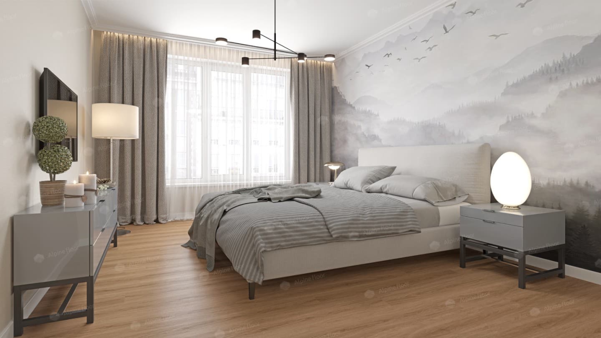 Кварцвиниловая плитка Alpine Floor Ultra Дуб Рыжий, ECO 5-21 Кварцвиниловая плитка Alpine Floor Ultra Дуб Рыжий, ECO 5-21