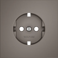 Накладка для розетки с заземлением, S70 (капучино), Voltum, VLS000614