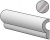Бордюр Equipe Bardiglio London Dark 5x15, 23754