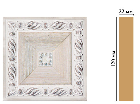 Вставка цветная Decomaster D208-14, 120x120x22 мм Вставка цветная Decomaster D208-14, 120x120x22 мм