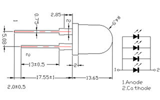 Светодиод ARL-10080UBC4-20, Arlight, 008761, изображение 2 Светодиод ARL-10080UBC4-20, Arlight, 008761, изображение 2