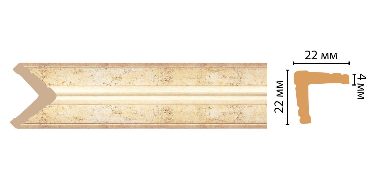 Угол Decomaster 116S-553 ДМ, 22x22x2400 мм Угол Decomaster 116S-553 ДМ, 22x22x2400 мм